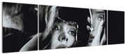 Obraz - Spojrzenie w lustro (170x50 cm)