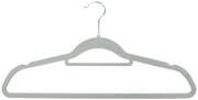 Welurowy szary komplet 10 szt . wieszaków do szafy Z7-E97