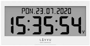 Lavvu LCX0010 zegar cyfrowy sterowany radiowo sygnałem Modig, biały