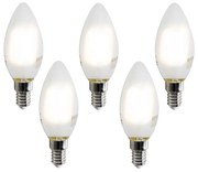 Zestaw 5 inteligentnych żarówek LED E14 C35 matowych 4,2W 470 lm 2700-6500K