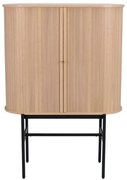 Naturalna szafka w dekorze dębu 102x146 cm Haddington – Rowico