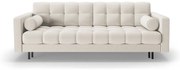 Kremowa rozkładana sofa ze schowkiem 222 cm Bali – Cosmopolitan Design