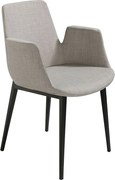 Szare krzesło z tkaniny 4002 ANGEL CERDA