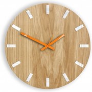 Zegar na ścianę nowoczesny drewniany z cichym mechanizmem okrągły solidny