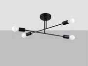 Żyrandol NORAH 4 czarny SOLLUX  LIGHTING