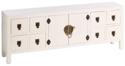 Biała niska komoda 130x50,5 cm Oriente – Ixia