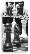 Czarno-biała bawełniana pościel dziecięca jednoosobowa 140x200 cm Chess – Jerry Fabrics