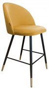 Hoker niski CLAUDINE VELVET GOLD musztardowy/curry ATOS