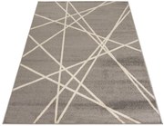 Ciemnoszary skandynawski dywan w linie A6-W49