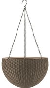 Keter Doniczka wisząca Sphere mocca, śr. 35 cm