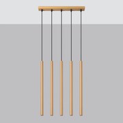 Lampa wisząca PASTELO 5L złota SOLLUX  LIGHTING
