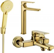 Mexen Lynx R40 zestaw wannowy, złoty - 745913R40-50