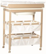 Biało-naturalny przewijak w dekorze brzozy Baby Pool – Roba