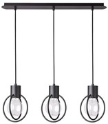 Żyrandol na lince AURA 3xE27/60W/230V czarny