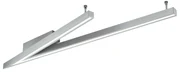 Szara lampa sufitowa LED ze sterowaniem głosowym/mobilną aplikacją i metalowym kloszem 35x127.5 cm Cicanto – CINQUE