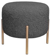 Pufa OLA LOFT ławka podnóżek metal złoty Rolf7