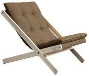 Fotel rozkładany Karup Design Boogie Raw/Mocca