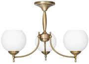 Krótki złoty żyrandol do pokoju lub sypialni QC-S3AK