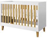 Łóżeczko dziecięce KUBI 120x60 białe KOCOT KIDS
