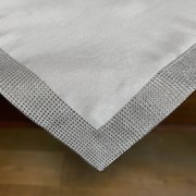 Serweta Glamour z cyrkoniami biała kwadrat 85x85 cm