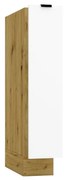 Szafka kuchenna stojąca CARGO GIANNA D15 biała alaska/dąb artisan z koszem STOLKAR