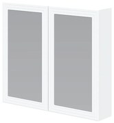 Szafka lustrzana dwudrzwiowa 80cm TORETO Biała Soft Close Nowoczesna Półki