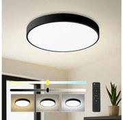 Brilagi - ściemnialna oprawa LED POOL LED/60W/230V 3000-6000K Ø 60 cm czarna + pilot