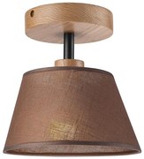 żyrandol natynkowy ANTONIO 1xE14/40W/230V brązowy