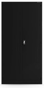 Szafa warsztatowa z tablicami i szufladami czarna, 920x1850x500 mm: DAREK All Black
