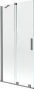 Mexen Velar parawan nawannowy 2-skrzydłowy rozsuwany 95 x 150 cm, transparent, gun metal - 896-095-000-01-95