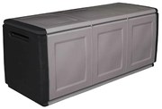 Plastikowa skrzynka z wiekiem, 1380x570x530 mm, szara