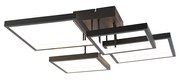Lampa sufitowa czarna w komplecie z LED 3-stopniowy ściemniacz 4-światła - LejoDesignerski Oswietlenie wewnetrzne