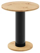 Stolik kawowy SOLO MINI ⌀60cm dąb artisan/czarny HUBERTUS