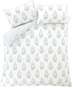 Biała adamaszkowa pościel dwuosobowa 260x220 cm Eloise Floral – Bianca