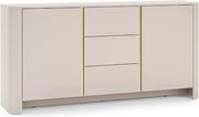 Komoda Sorrenti 168 cm z szufladami - kaszmir / złoty