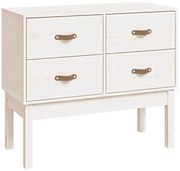 Biała skandynawska komoda na nóżkach M1-E25