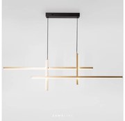 Zuma Line 22008P-BK/GD - LED Żyrandol na lince EDGE LED/42W/230V 3000/4000/6000K