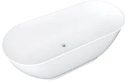 Wanna wolnostojąca owalna – 240 l – 170 × 75 × 60 cm (dł. × szer. × wys.) – kolor biały – akrylowa - MOBULA