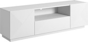 Szafka RTV Asha 167 cm z szufladami - biały mat