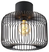 Designerska lampa sufitowa czarna - Baya