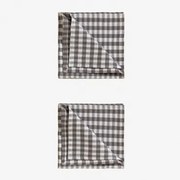 Zestaw 2 Serwetek Z Bawełny Hillary Szary Kret - Sklum