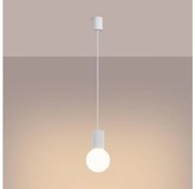 Sollux SL.1709 - Żyrandol na lince HALO 1xG9/8W/230V śr. 12 cm biały