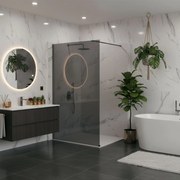 Kabina prysznicowa Walk-In Rea Flexi Grey / Tytan 110