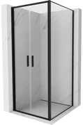Mexen Exo kabina prysznicowa uchylna 70 x 70 cm, transparent, czarna - 814-070-070-70-00