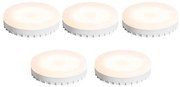 Zestaw 5 ściemnialnych żarówek LED GX53 7W 750 lm 3000K
