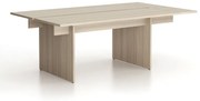 Stół konferencyjny SOLID + 1x rozszerzenie blatu, 210x125 cm, dąb naturalny