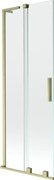 Mexen Velar L parawan nawannowy 2-skrzydłowy rozsuwany 70 x 150 cm, transparent, złoty szczotkowany - 896-070-003-01-55