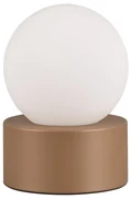 Biało-brązowa lampa stołowa (wys. 17 cm) Countess – Trio