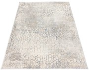 Niebiesko-szary prostokątny dywan K5-F64