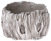 Doniczka betonowa Dekor kora drzewa, szary, 17 x 10 cm, śred. 17 cm
